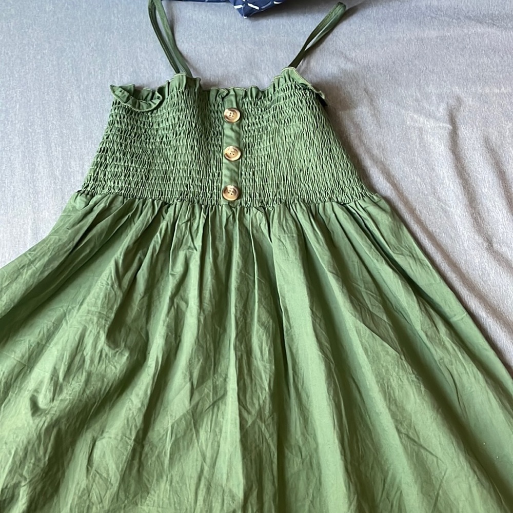 olive green dress